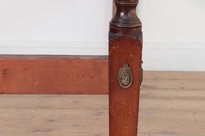 Lot 394 - A George III-style mahogany tester bed