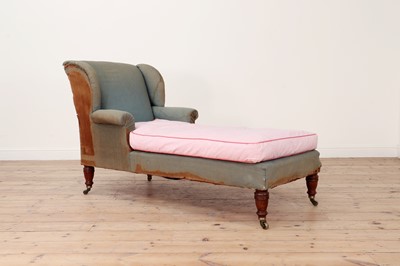 Lot 387 - A Victorian upholstered daybed by Howard & Sons