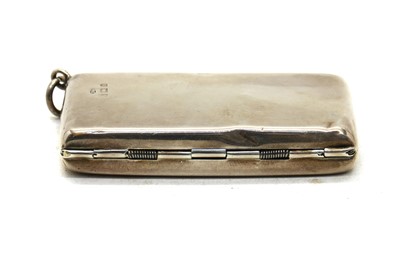 Lot 23 - A three compartment silver sovereign case