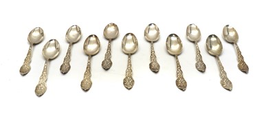 Lot 30 - A set of eleven American silver teaspoons