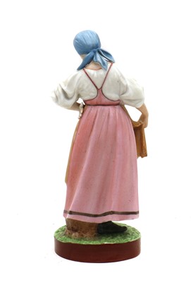 Lot 90 - A Russian Gardner Factory biscuit porcelain figure