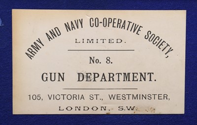 Lot 172 - An Army and Navy oak gun case