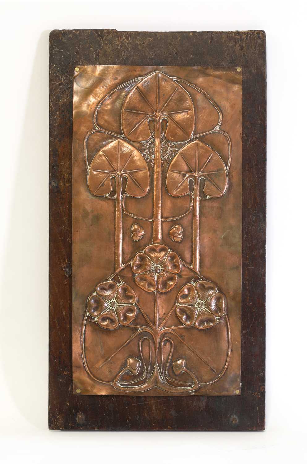 Lot 63 - An Arts and Crafts copper panel
