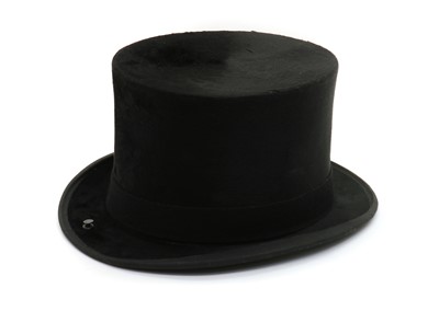 Lot 161 - A black top hat