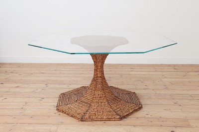 Lot 148 - A bamboo pedestal table