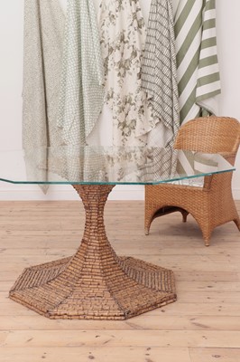 Lot 148 - A bamboo pedestal table
