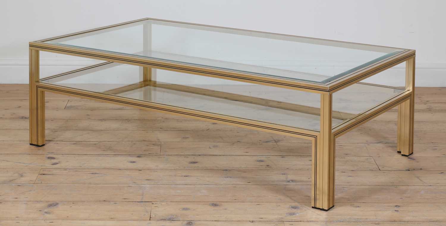 Lot 372 - A French two-tier coffee table