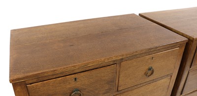 Lot 49 - A pair of Arts and Crafts oak chests