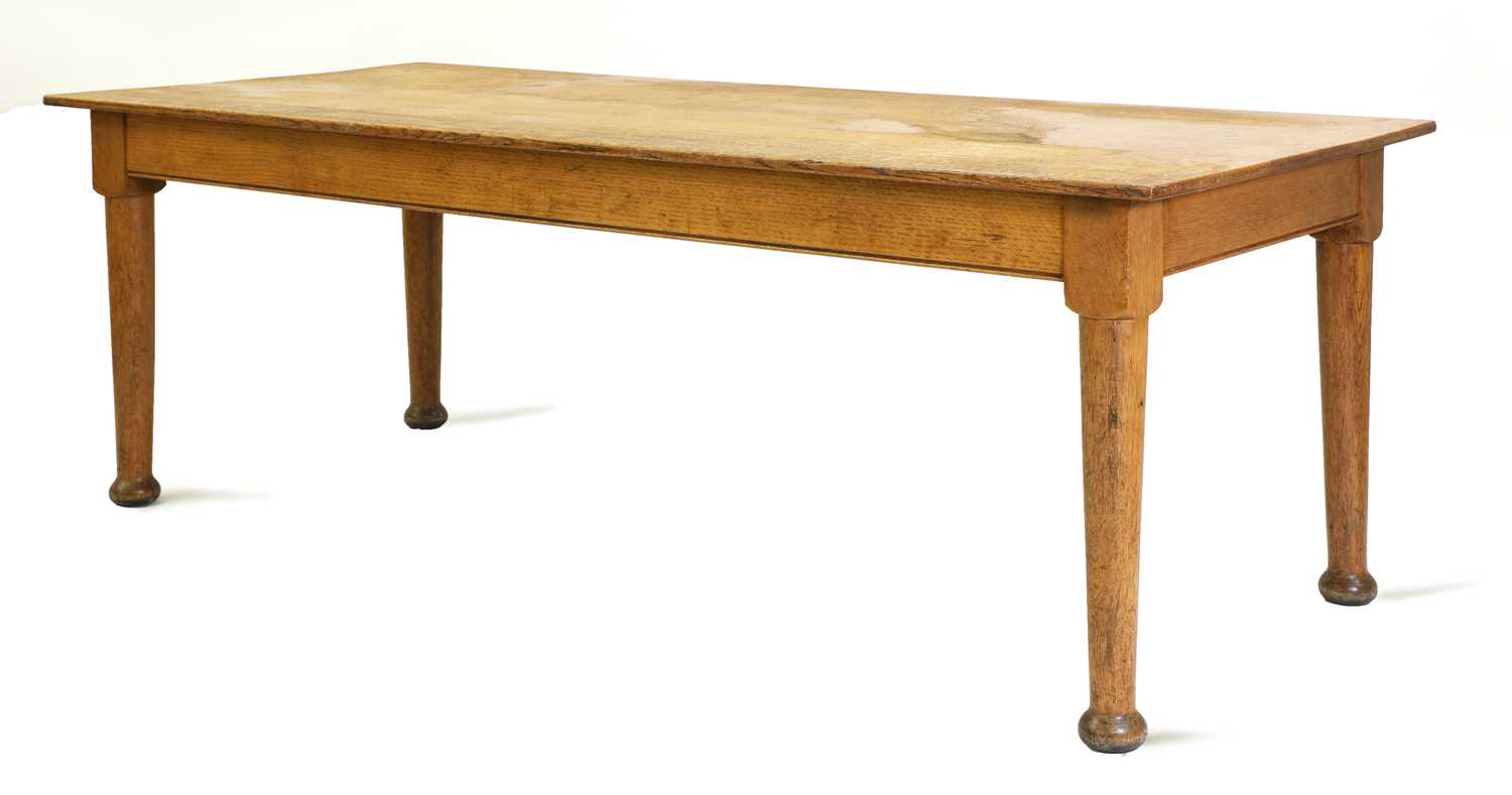 Lot 73 - An Arts and Crafts oak refectory table