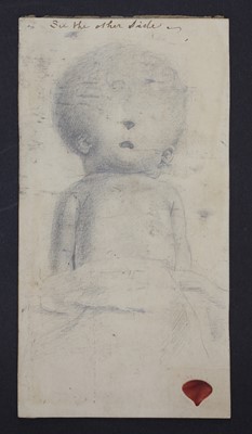 Lot 74 - A pencil sketch of a foetus