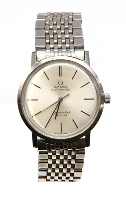 Lot 578 - A gentlemen's stainless steel Omega 'Seamaster De Ville' automatic bracelet watch, c.1966