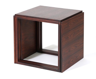 Lot 329 - A Danish rosewood 'Cube' nest of three tables, §