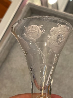 Lot 290 - A Jacobite wine glass