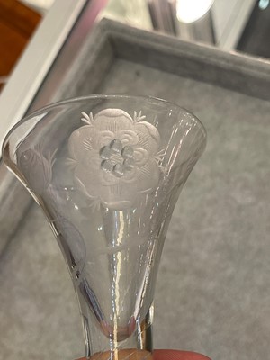 Lot 290 - A Jacobite wine glass