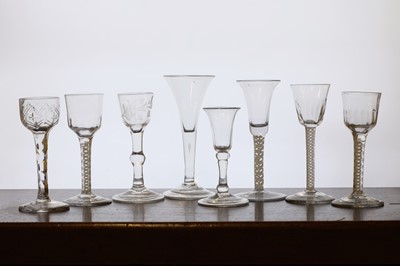 Lot 288 - A collection of 18th century drinking glasses