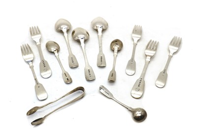 Lot 23 - A collection of silver flatware