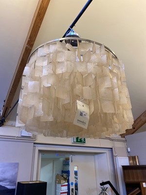 Lot 517 - A Capiz shell ceiling light