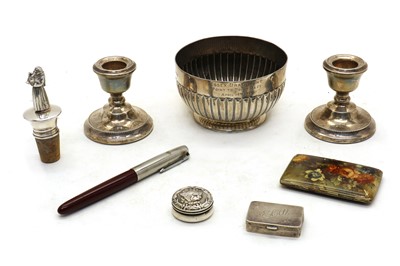 Lot 26A - A collection of silver items