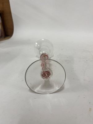 Lot 289 - A colour twist wine glass