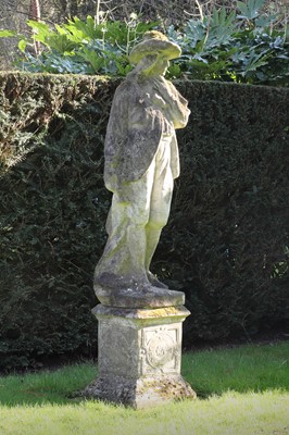 Lot 403 - A weathered stone figure of a man