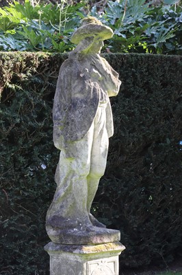 Lot 403 - A weathered stone figure of a man