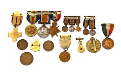 Lot 153 - A First World War medal trio