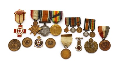 Lot 153 - A First World War medal trio