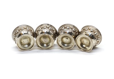 Lot 12 - A cased set of four Victorian silver salts