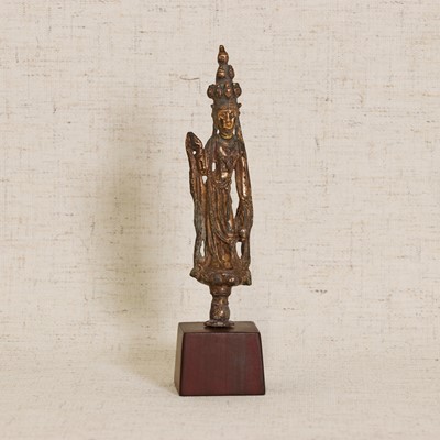 Lot 336 - A Chinese gilt-bronze bodhisattva