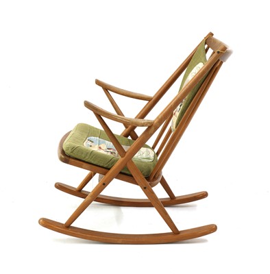 Lot 452 - A Danish rocking chair