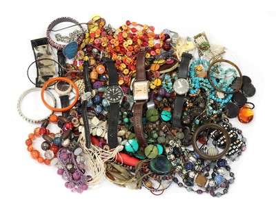 Lot 264 - A collection of costume jewellery and watches
