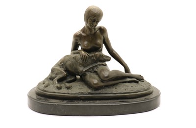 Lot 140 - A bronze figure
