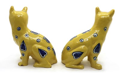 Lot 31 - A pair of Max Emanuel (Mosanic) studio pottery cats