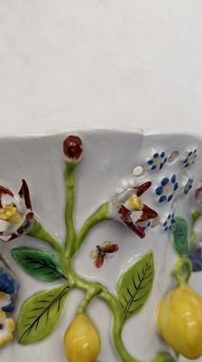 Lot 32 - A Staffordshire porcelain potpourri vase and cover