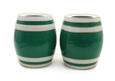 Lot 40 - A pair of Staffordshire 'Whiskey' and 'Brandy' barrels