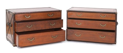 Lot 328 - A pair of Starbay rosewood finish chests