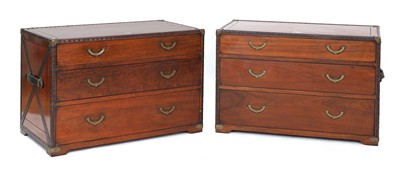Lot 328 - A pair of Starbay rosewood finish chests