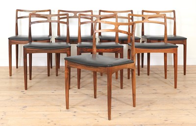 Lot 546 - A set of eight 'Model 94' rosewood dining chairs