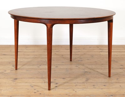 Lot 547 - A Swedish 'Cortina' extending rosewood dining table