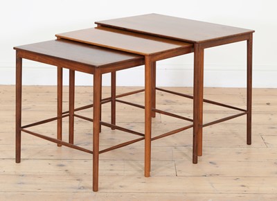 Lot 380 - A Danish rosewood nest of tables