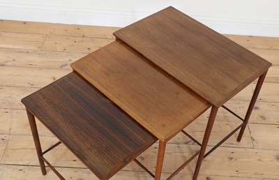 Lot 380 - A Danish rosewood nest of tables