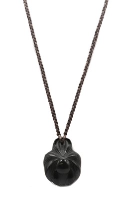 Lot 76 - A Lalique 'Griselda' stylised palm fronds pendant