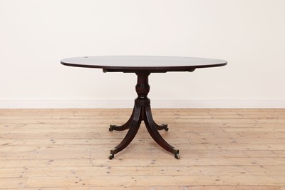 Lot 263 - A Regency oval mahogany breakfast table