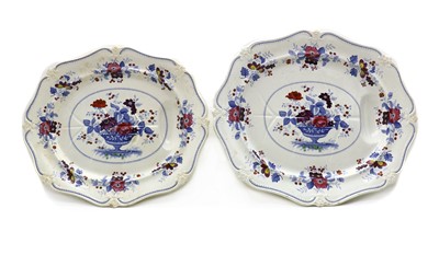 Lot 52A - A pair of porcelain dishes by J & W Ridgway