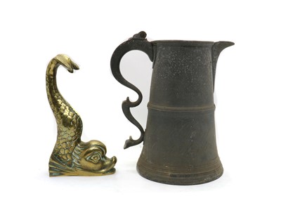 Lot 166A - A large pewter jug