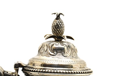 Lot 37 - A George III silver coffee pot
