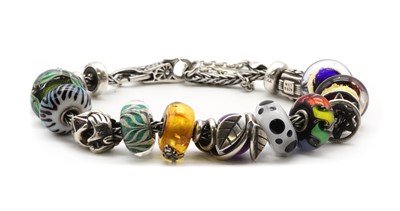 Lot 262 - A silver Trollbeads bracelet