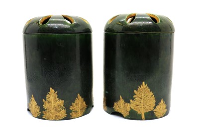 Lot 125 - A pair of Japanese incense burners