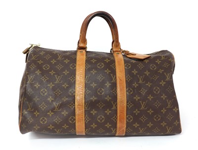 Lot 396 - A Louis Vuitton monogrammed canvas Keepall 45