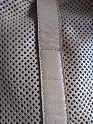 Lot 361 - A vintage Gucci tan perforated leather Jackie bag
